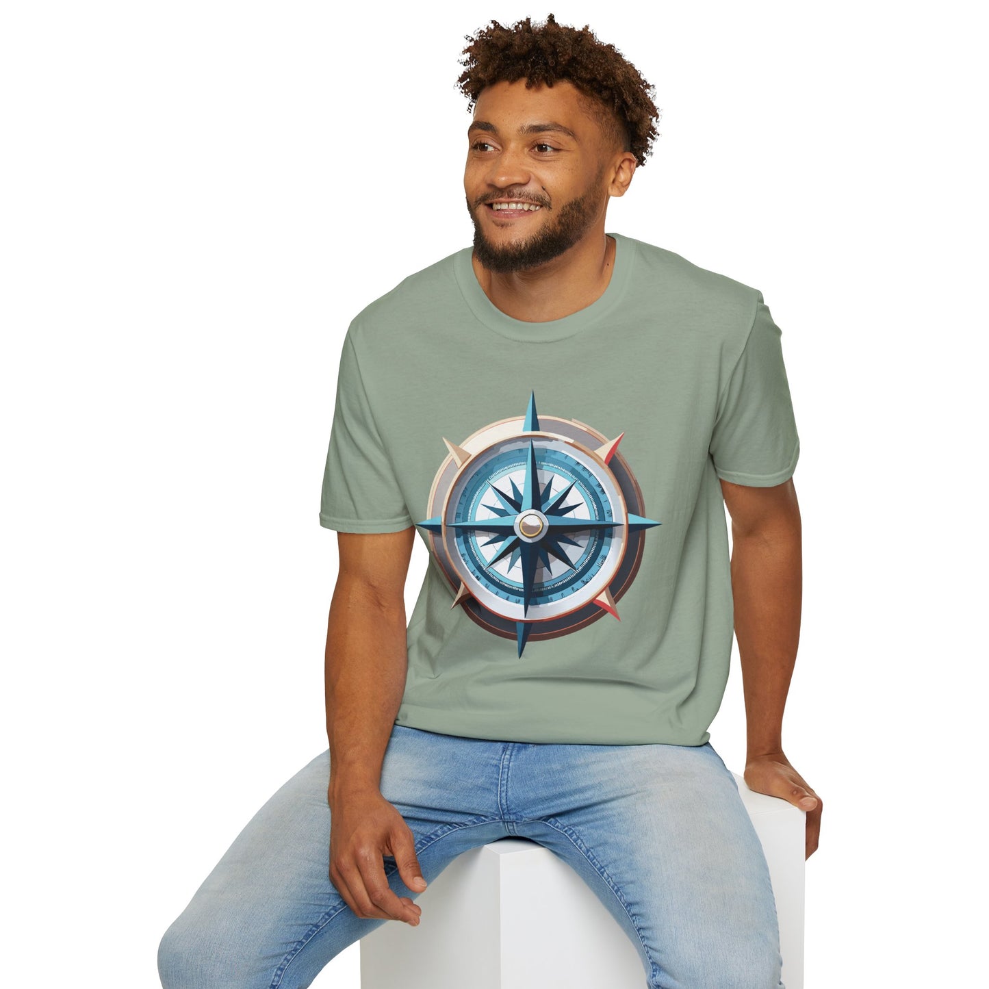 Compass T Shirt, Compass Shirt, Shirt with Compass, Navigator Shirt