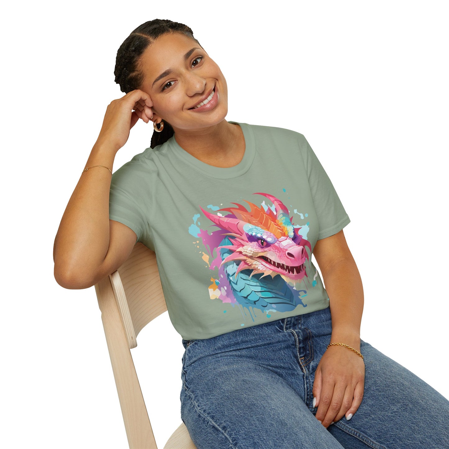 Dragon T Shirt, Dragon Shirt, Shirt with Animals, Animal Shirt