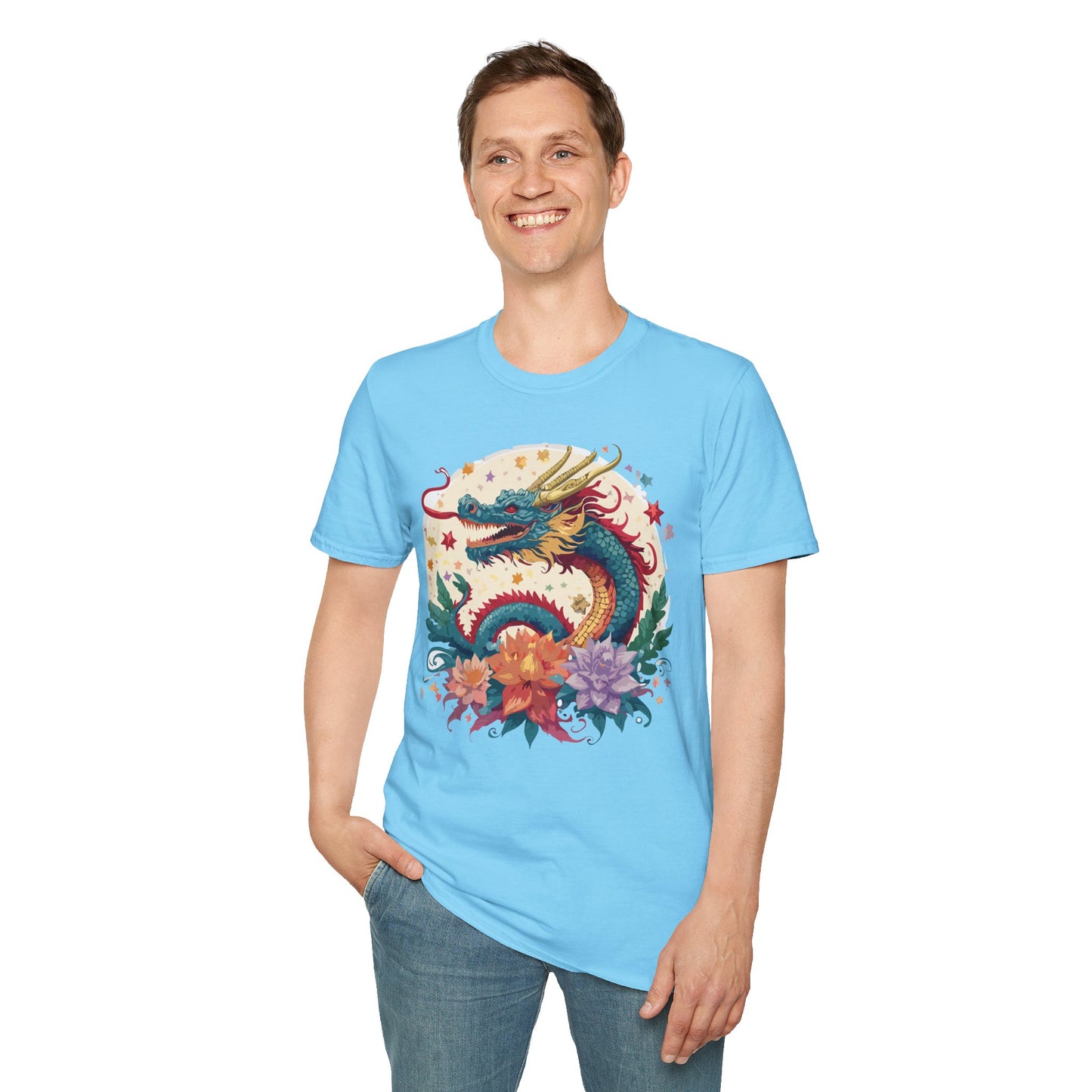 Dragon T Shirt, Dragon Shirt, Shirt with Animals, Animal Shirt
