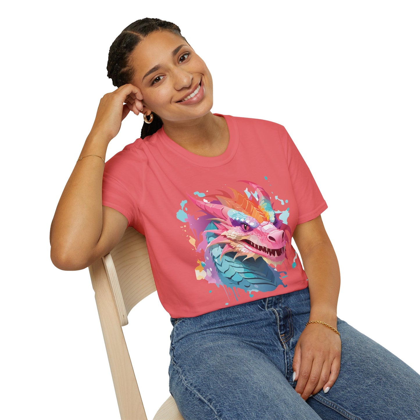 Dragon T Shirt, Dragon Shirt, Shirt with Animals, Animal Shirt