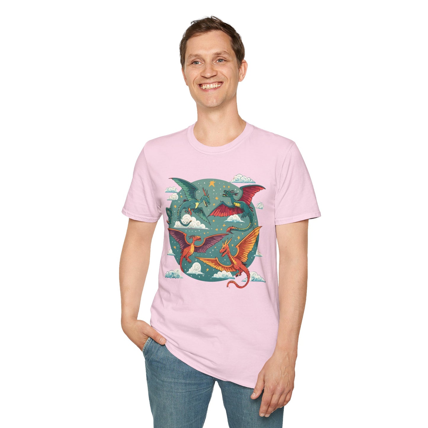 Dragon T Shirt, Dragon Shirt, Shirt with Animals, Animal Shirt