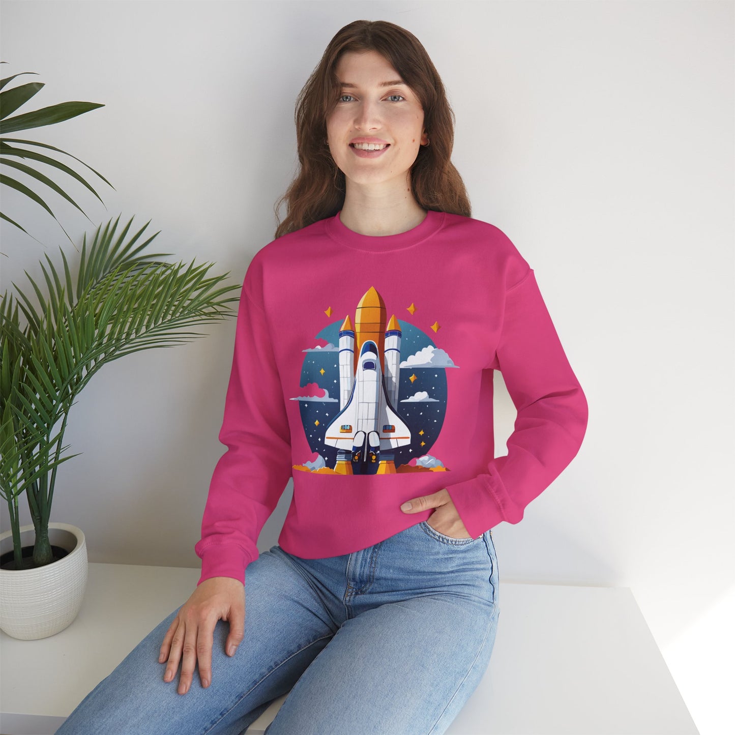 Space Shuttle Sweatshirt, Cosmic Sweatshirt, Astronaut Sweatshirt, Space Cosmic Sweatshirt