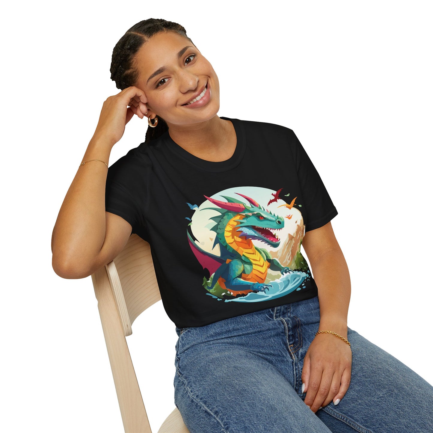 Dragon T Shirt, Dragon Shirt, Shirt with Animals, Animal Shirt