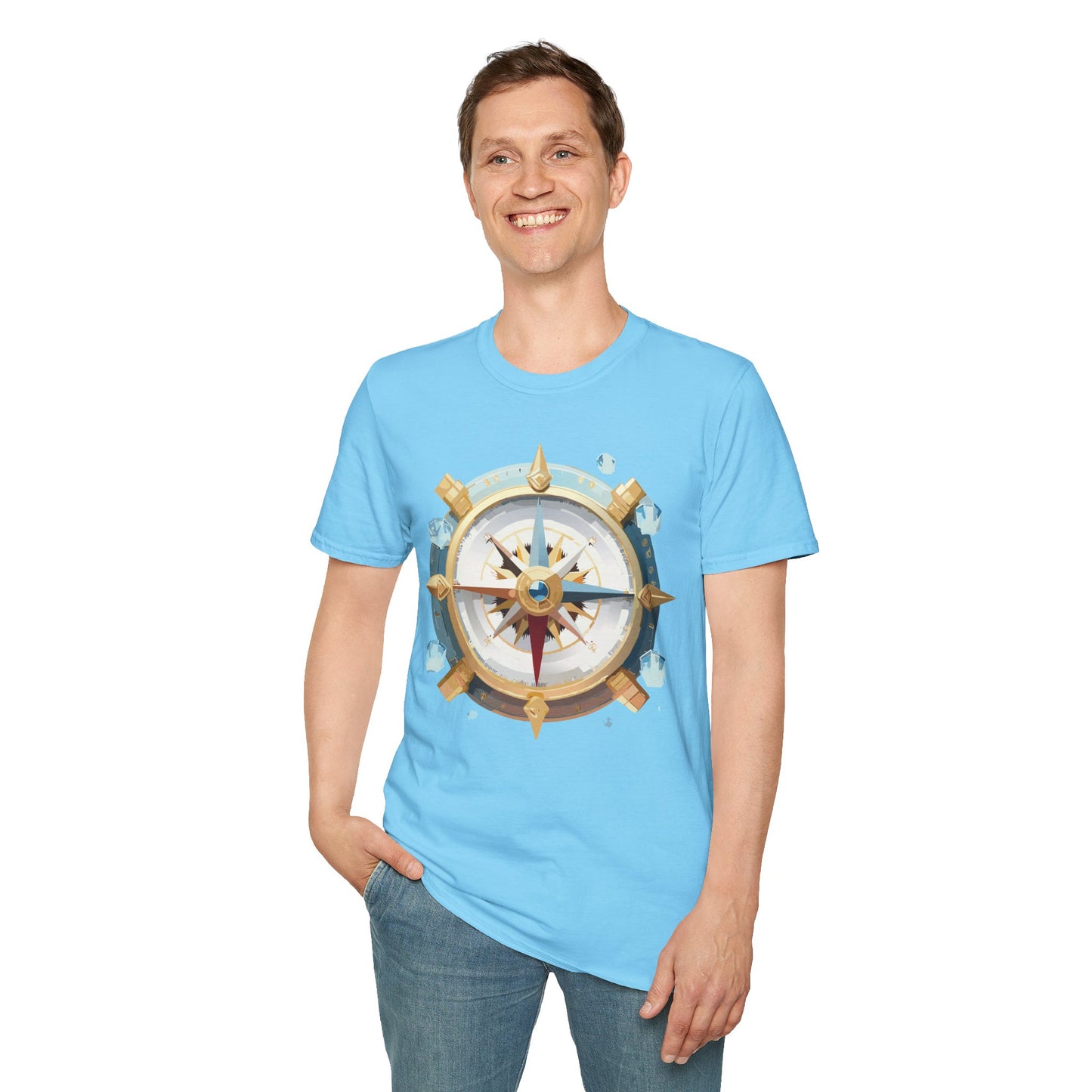 Compass T Shirt, Compass Shirt, Shirt with Compass, Navigator Shirt