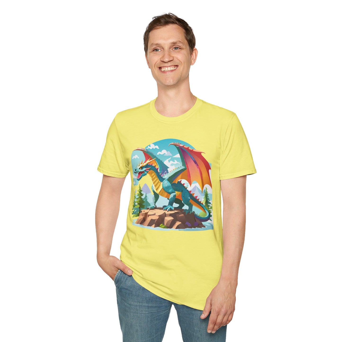 Dragon T Shirt, Dragon Shirt, Shirt with Animals, Animal Shirt