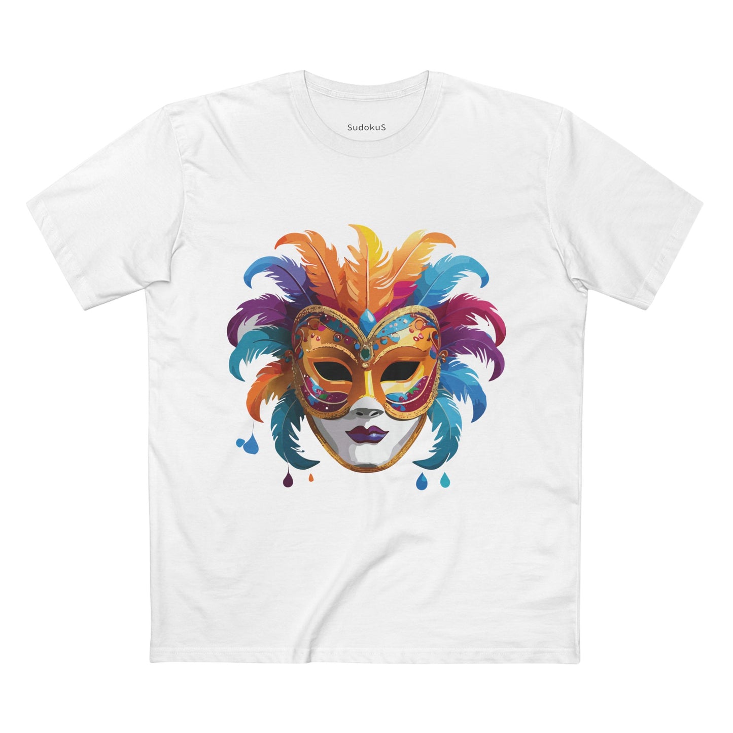 Mask Shirt, Shirt with Face - SudokuS