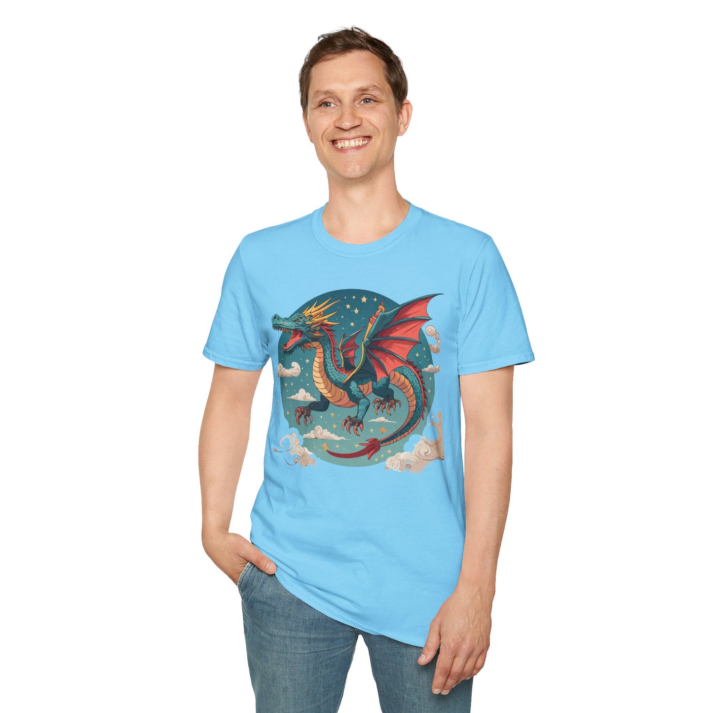 Dragon T Shirt, Dragon Shirt, Shirt with Animals, Animal Shirt