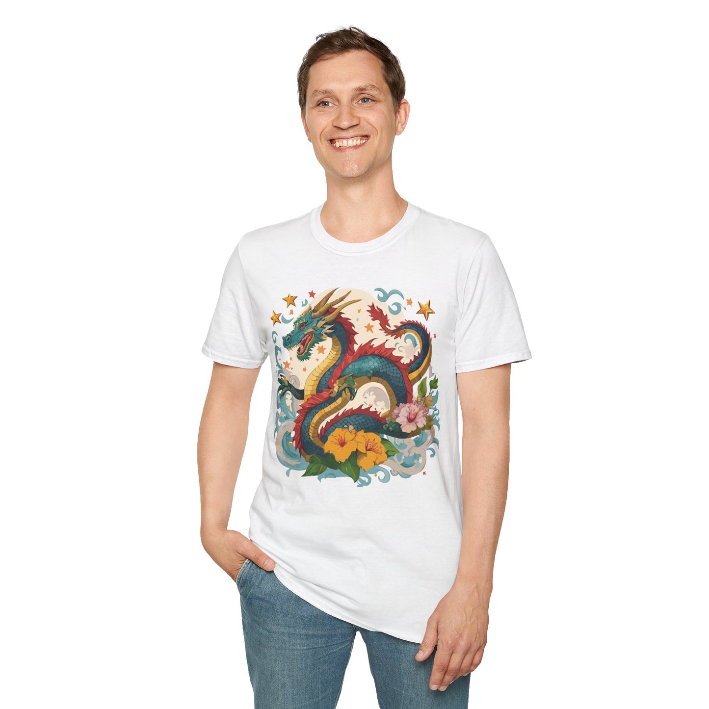 Dragon T Shirt, Dragon Shirt, Shirt with Animals, Animal Shirt