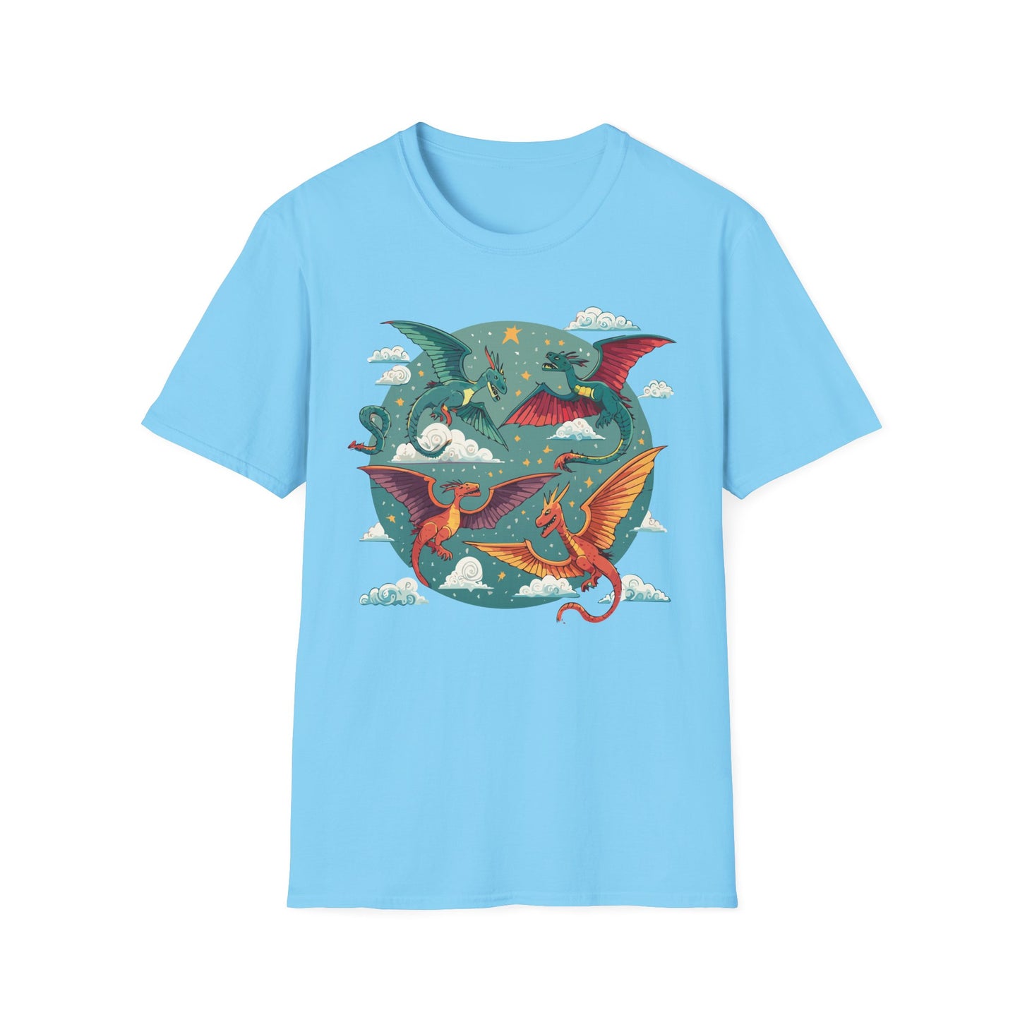 Dragon T Shirt, Dragon Shirt, Shirt with Animals, Animal Shirt