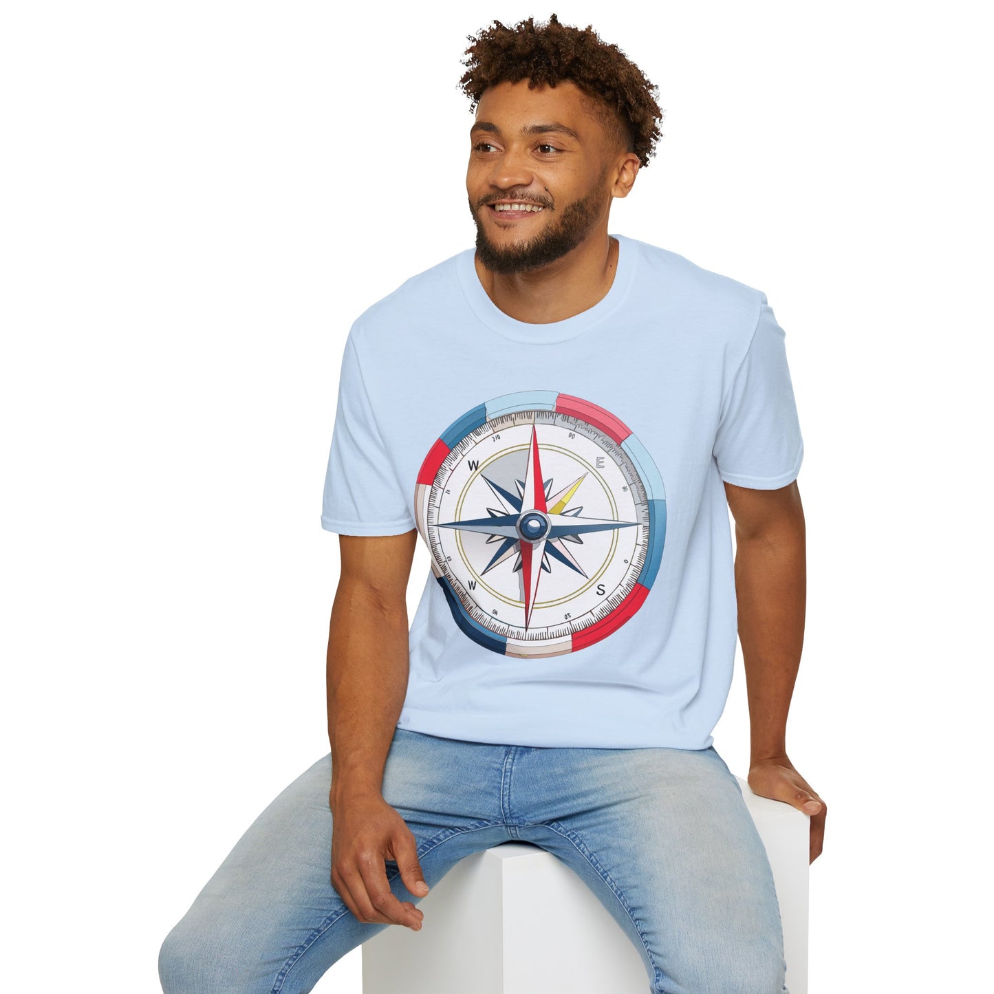 Compass T Shirt, Compass Shirt, Shirt with Compass, Navigator Shirt