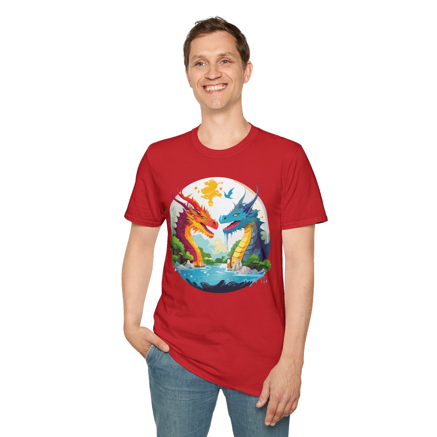 Dragon T Shirt, Dragon Shirt, Shirt with Animals, Animal Shirt