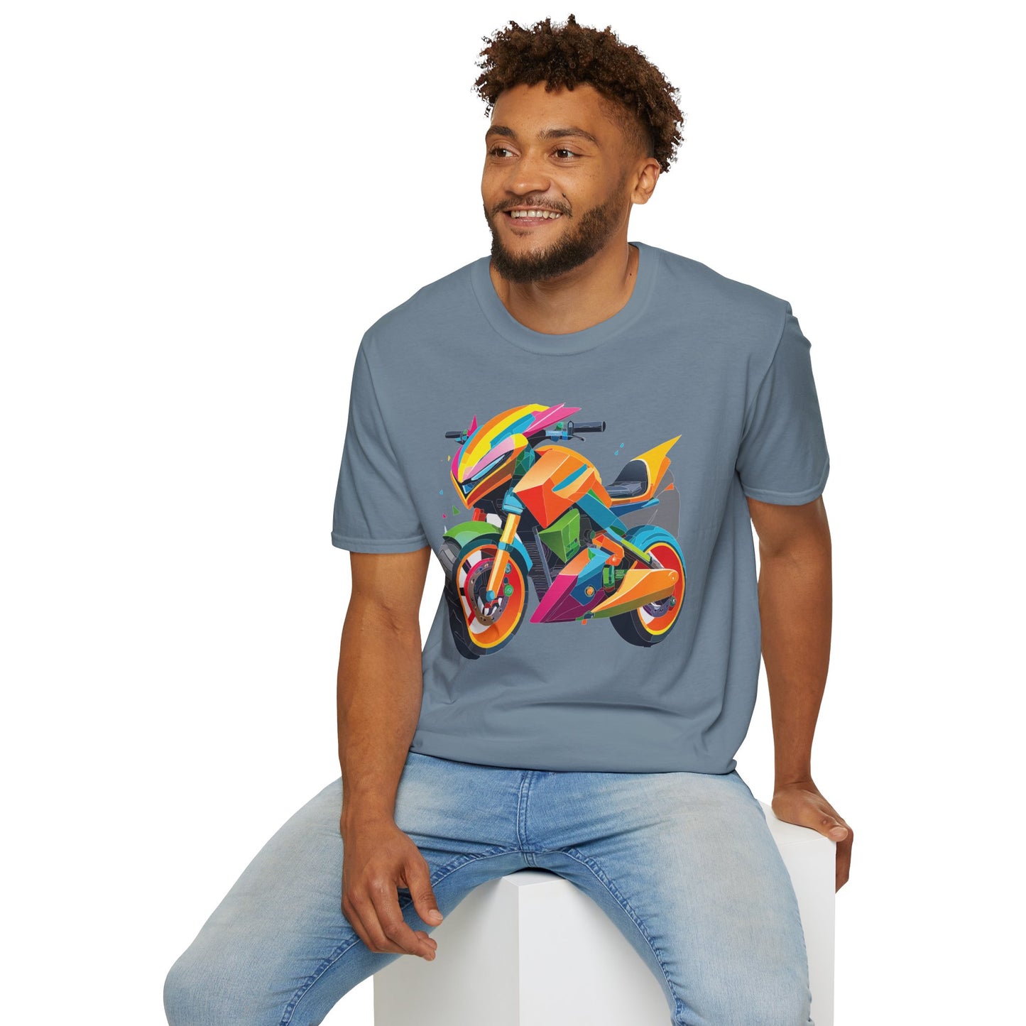 Bike T Shirt, Moto Shirt, Shirt with Motorcycle, MTB T Shirts
