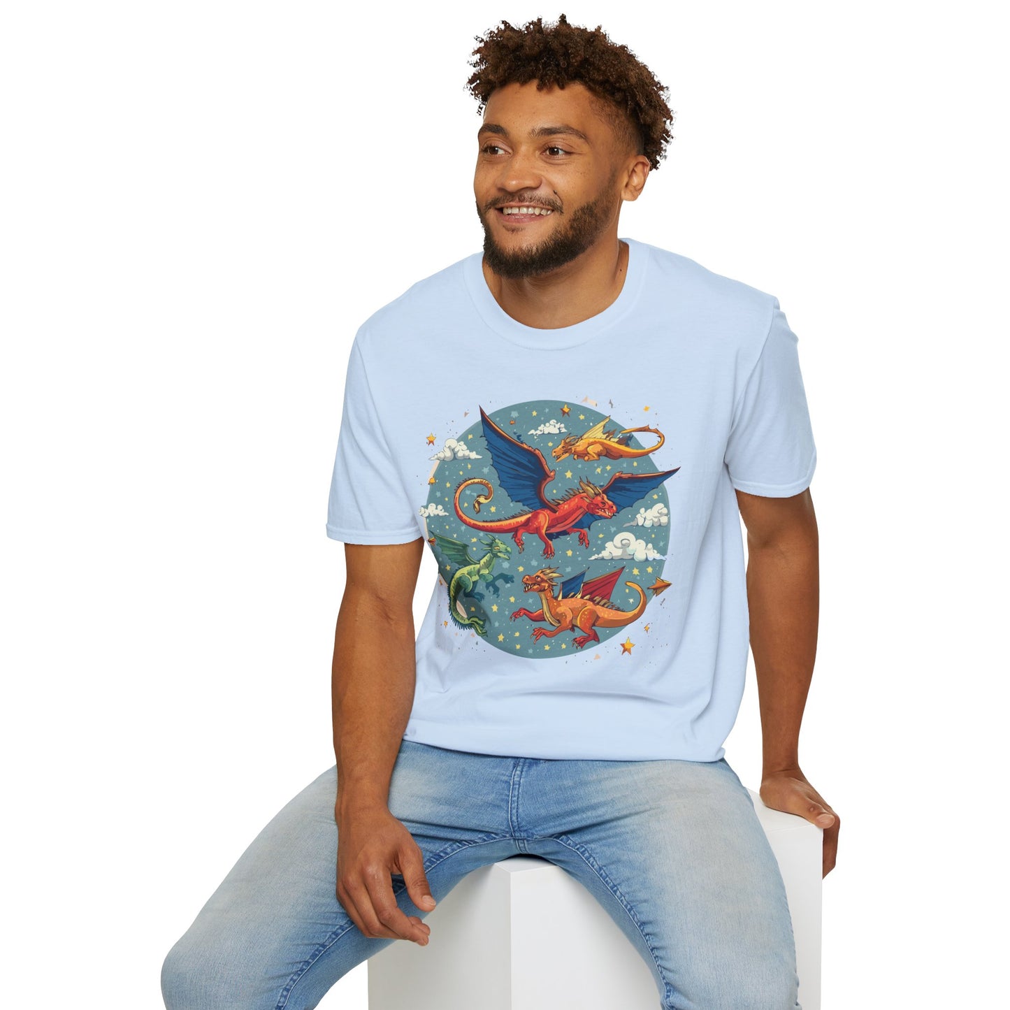 Dragon T Shirt, Dragon Shirt, Shirt with Animals, Animal Shirt