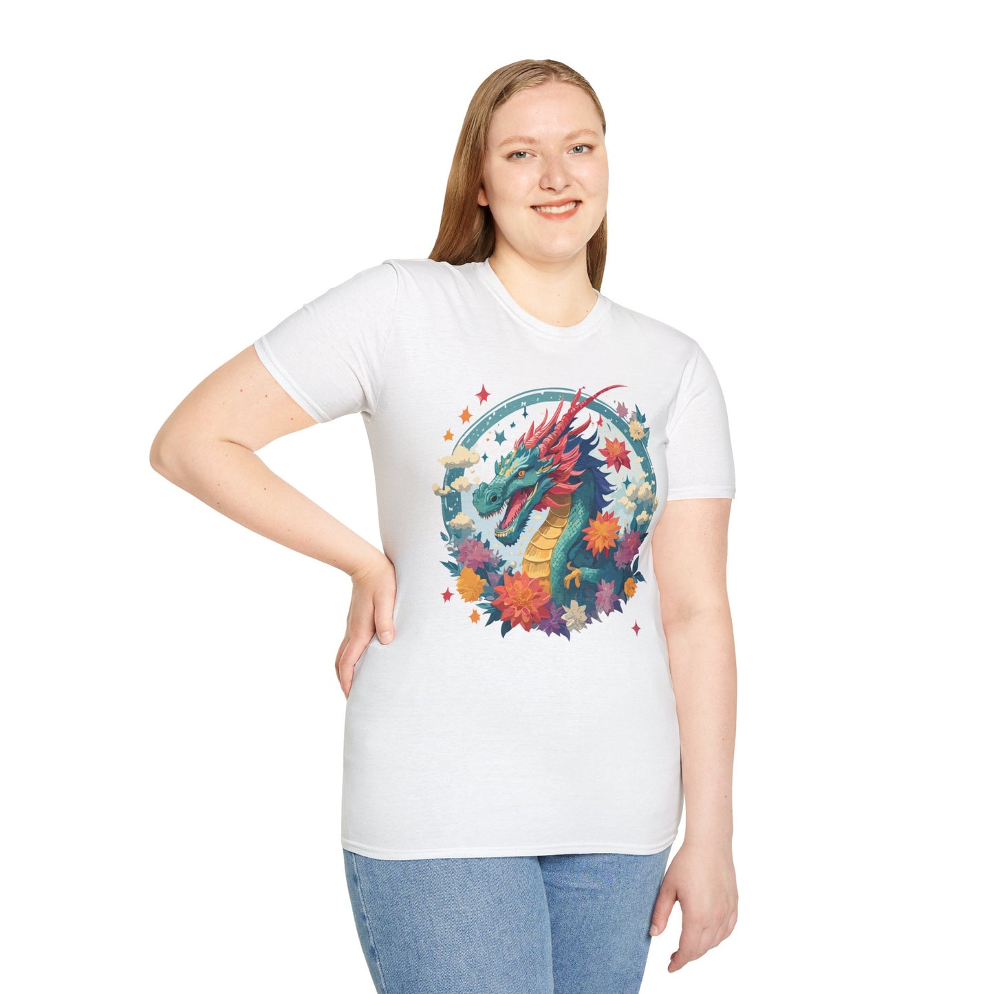 Dragon T Shirt, Dragon Shirt, Shirt with Animals, Animal Shirt