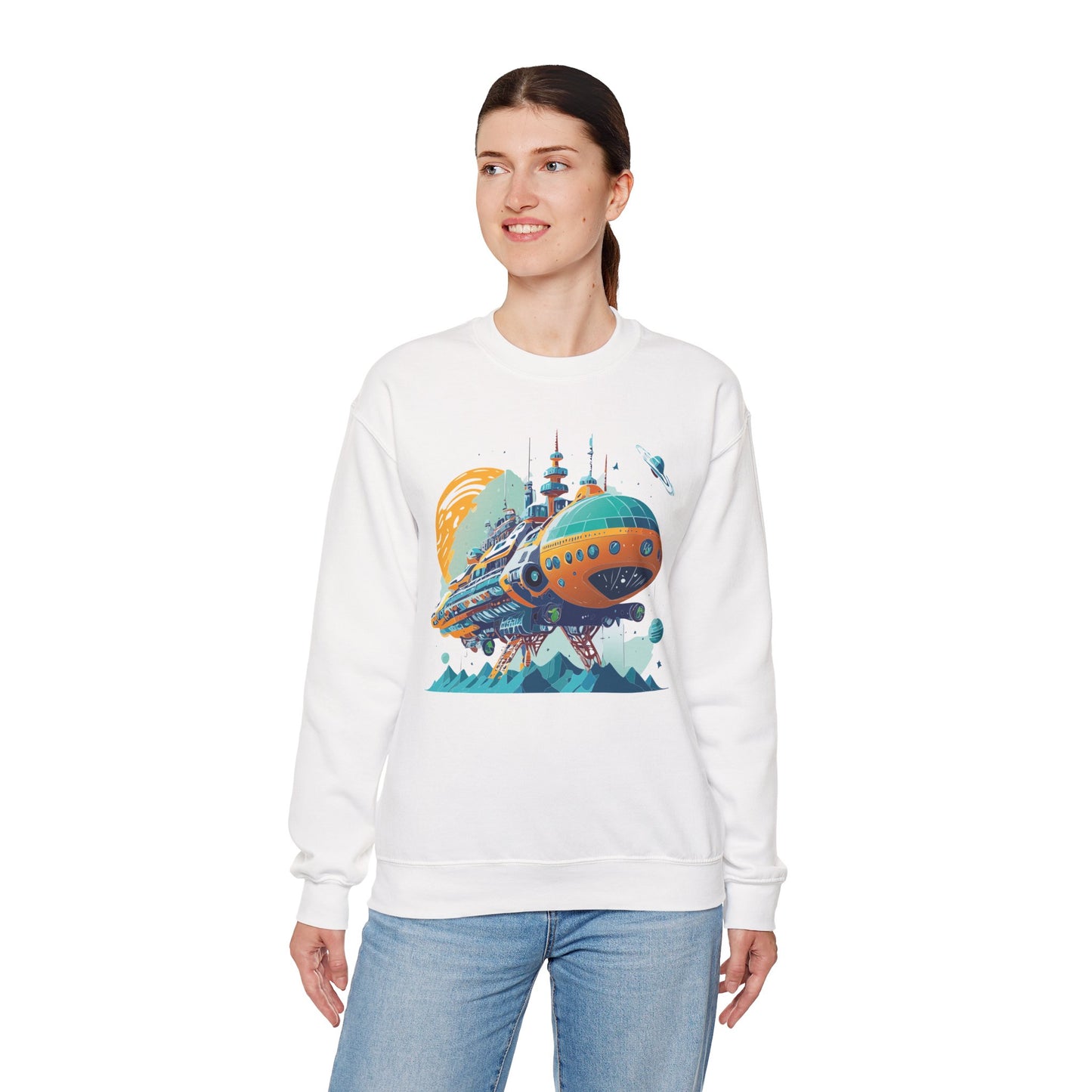 Space Shuttle Sweatshirt, Cosmic Sweatshirt, Astronaut Sweatshirt, Space Cosmic Sweatshirt