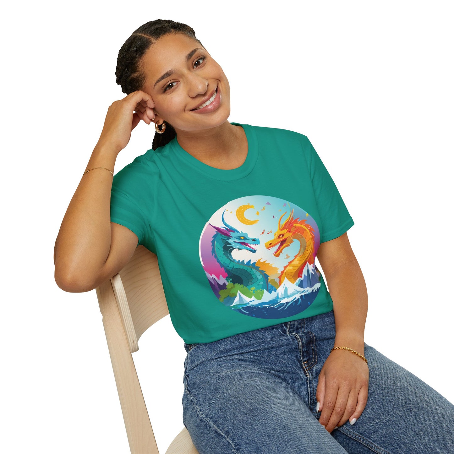Dragon T Shirt, Dragon Shirt, Shirt with Animals, Animal Shirt