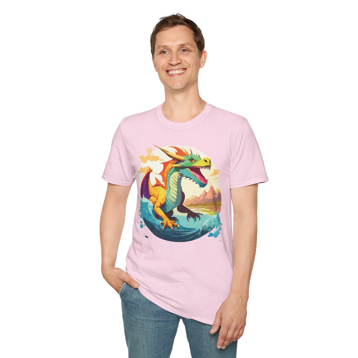 Dragon T Shirt, Dragon Shirt, Shirt with Animals, Animal Shirt