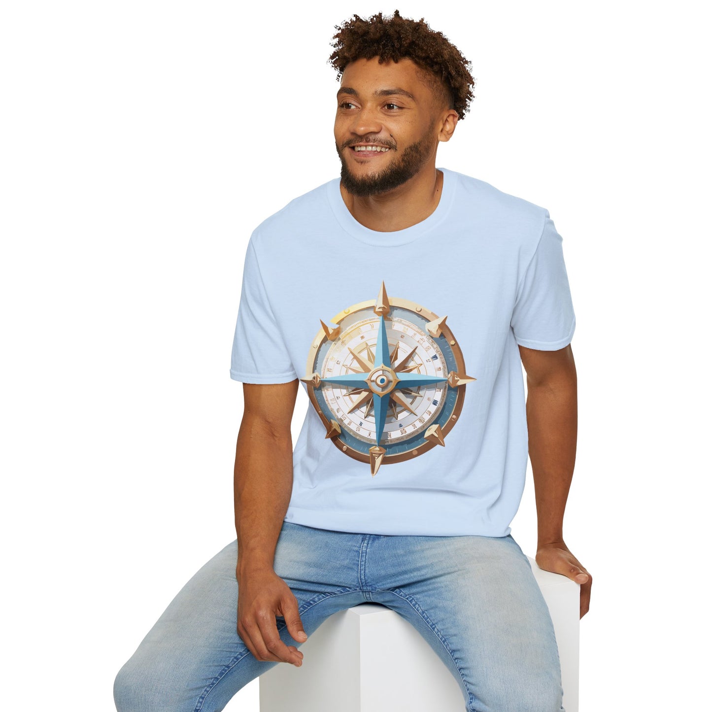 Compass T Shirt, Compass Shirt, Shirt with Compass, Navigator Shirt