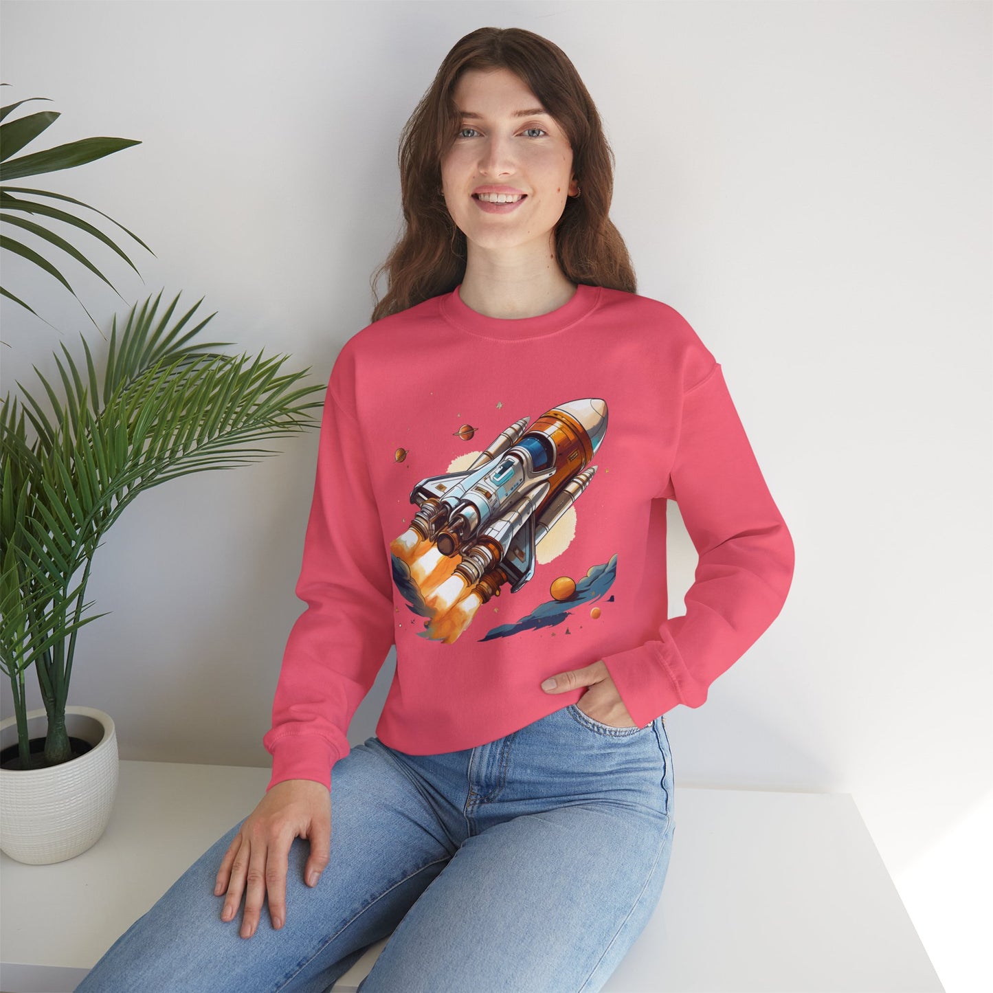 Space Shuttle Sweatshirt, Cosmic Sweatshirt, Astronaut Sweatshirt, Space Cosmic Sweatshirt