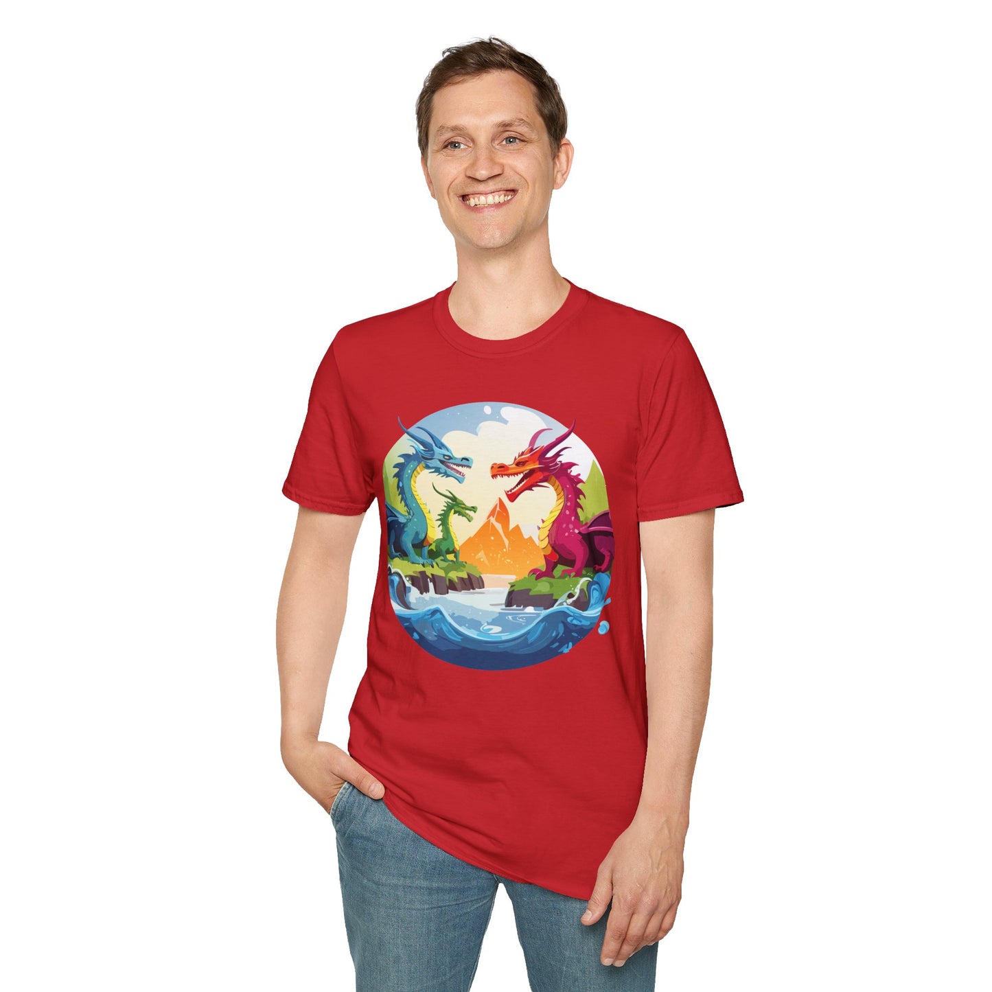 Dragon T Shirt, Dragon Shirt, Shirt with Animals, Animal Shirt
