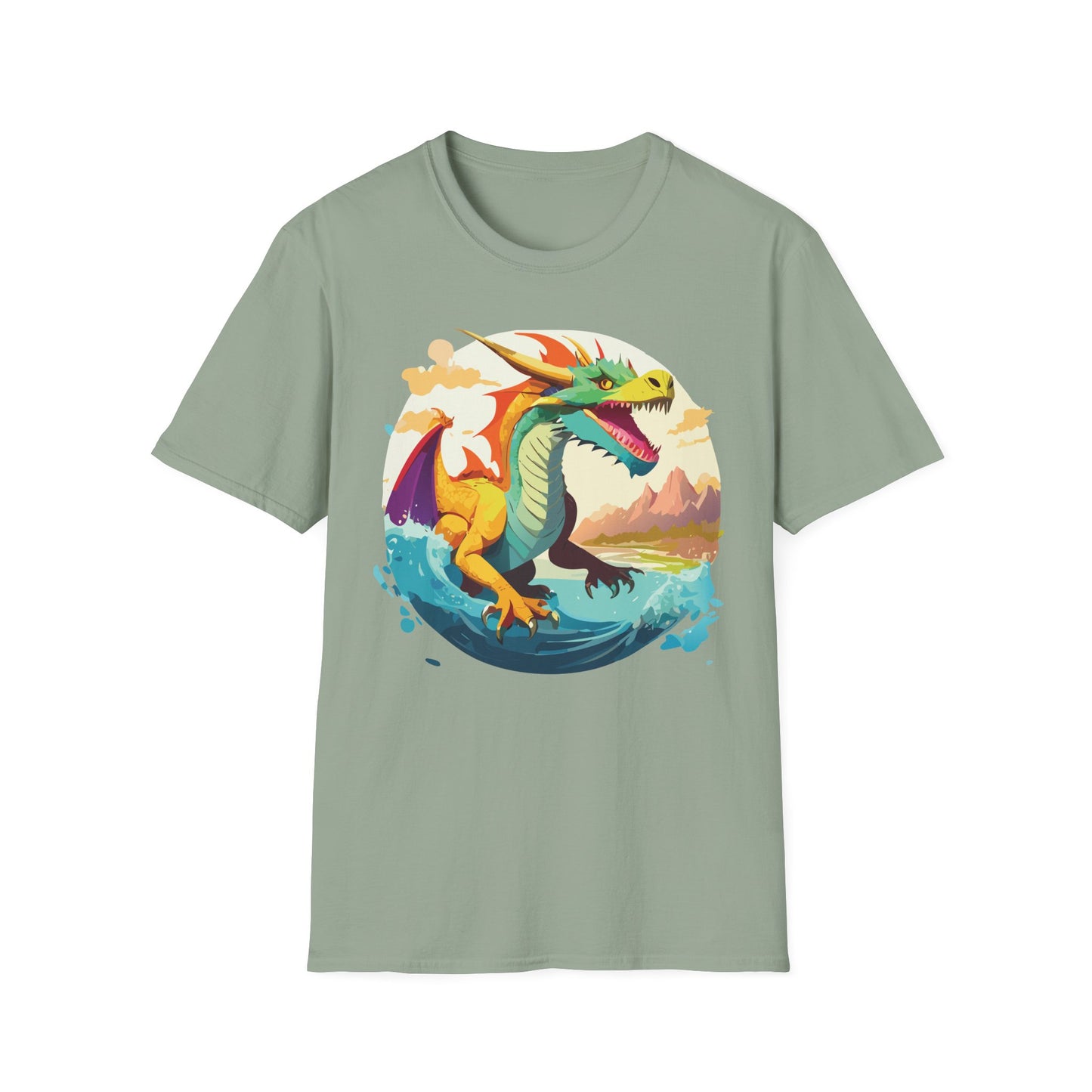 Dragon T Shirt, Dragon Shirt, Shirt with Animals, Animal Shirt