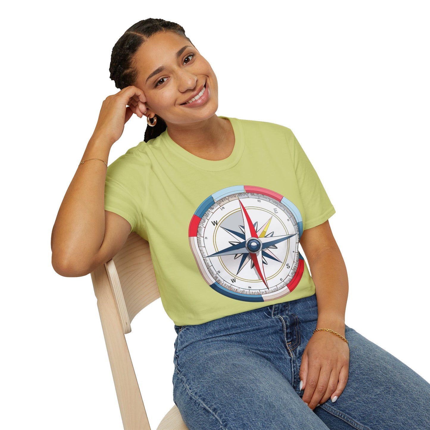 Compass T Shirt, Compass Shirt, Shirt with Compass, Navigator Shirt