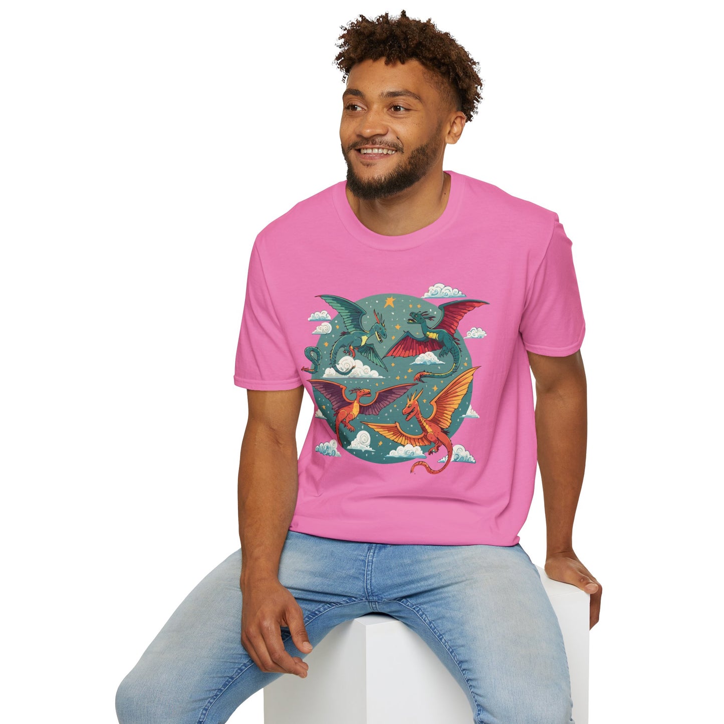 Dragon T Shirt, Dragon Shirt, Shirt with Animals, Animal Shirt