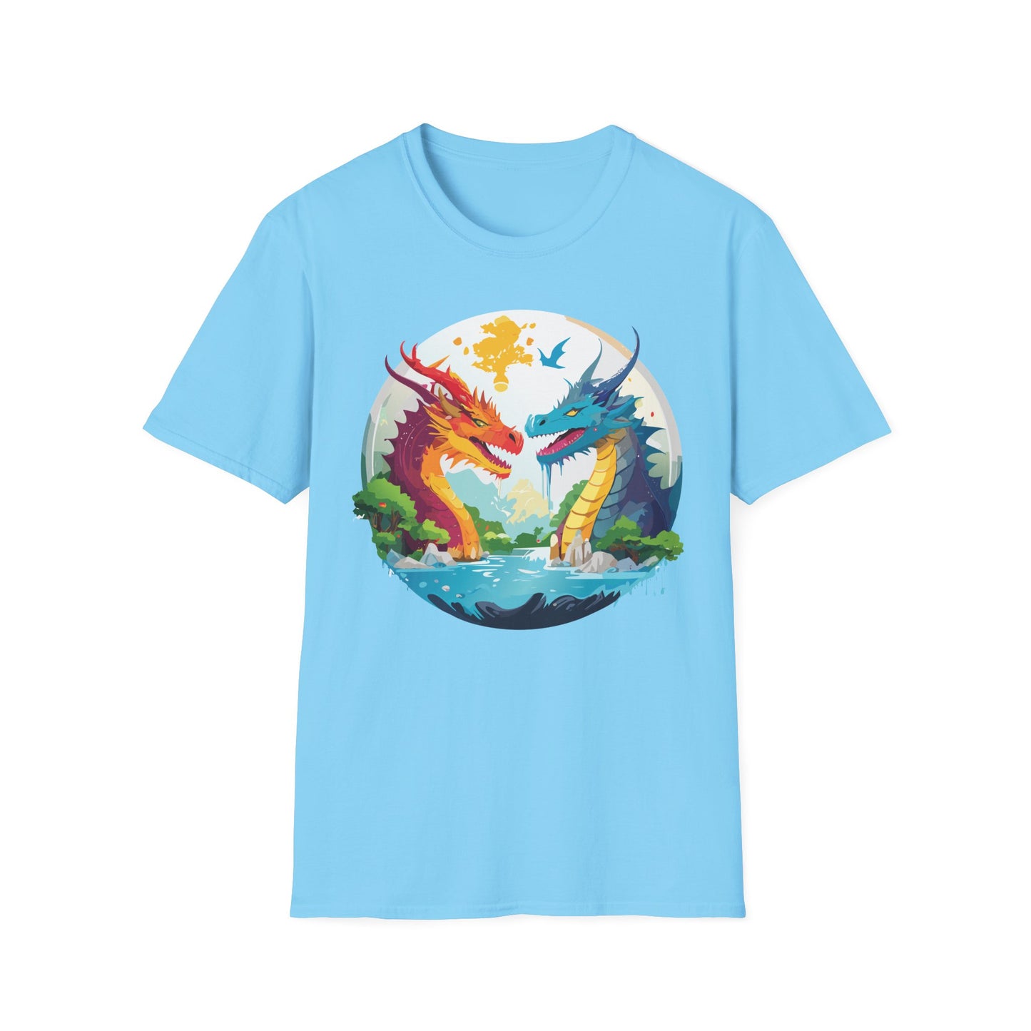 Dragon T Shirt, Dragon Shirt, Shirt with Animals, Animal Shirt
