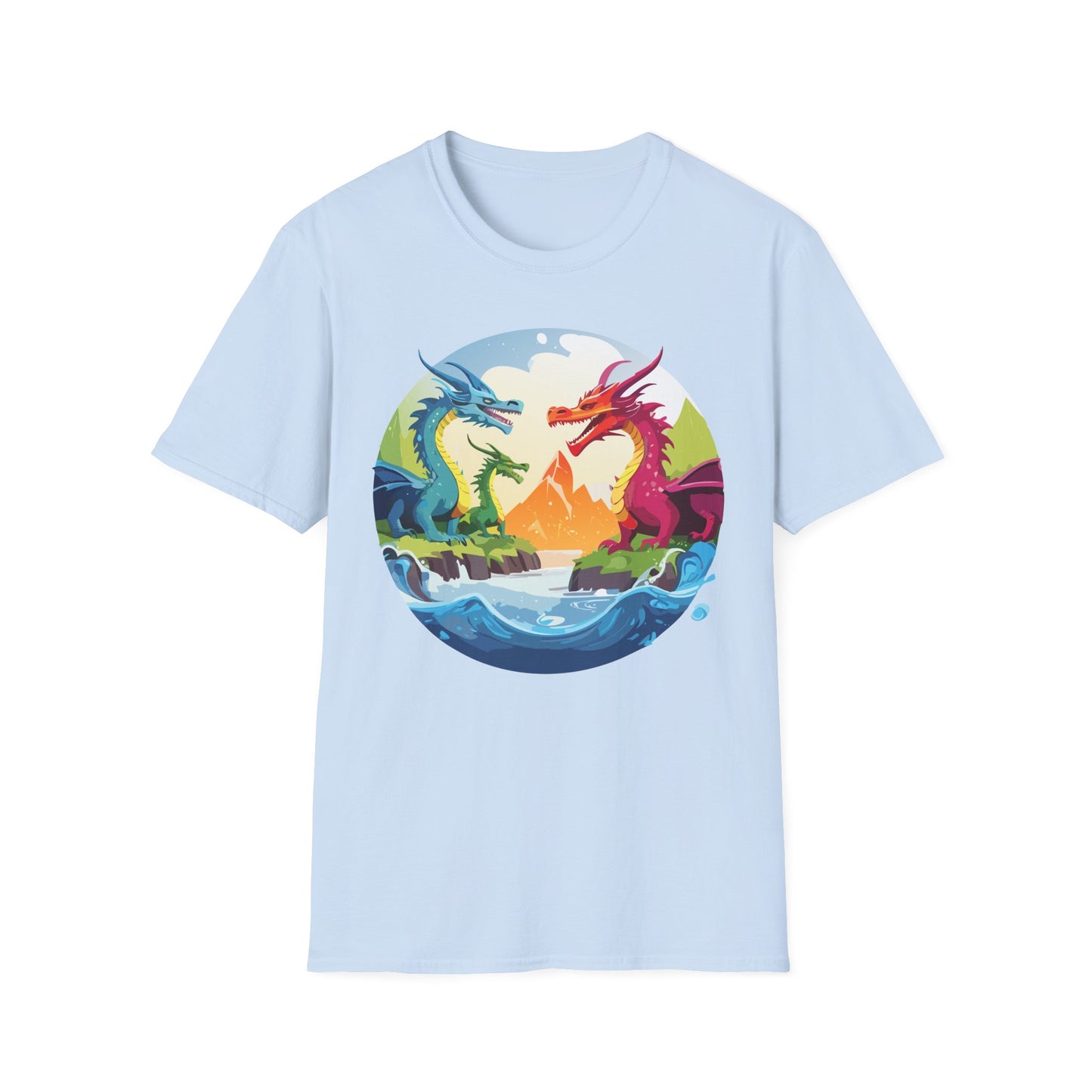 Dragon T Shirt, Dragon Shirt, Shirt with Animals, Animal Shirt
