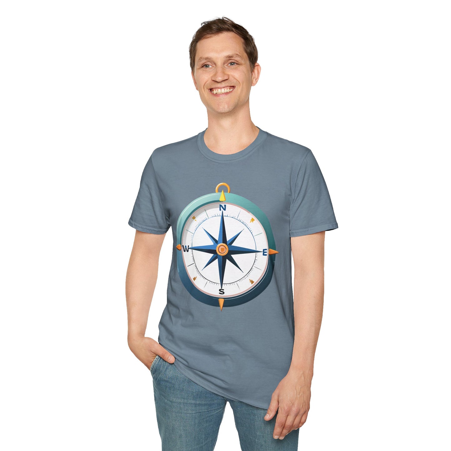 Compass T Shirt, Compass Shirt, Shirt with Compass, Navigator Shirt