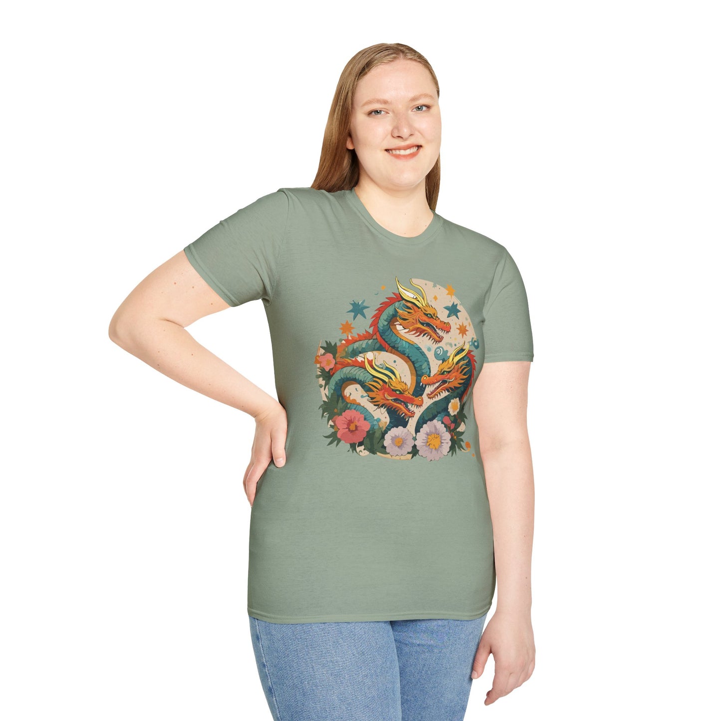 Dragon T Shirt, Dragon Shirt, Shirt with Animals, Animal Shirt