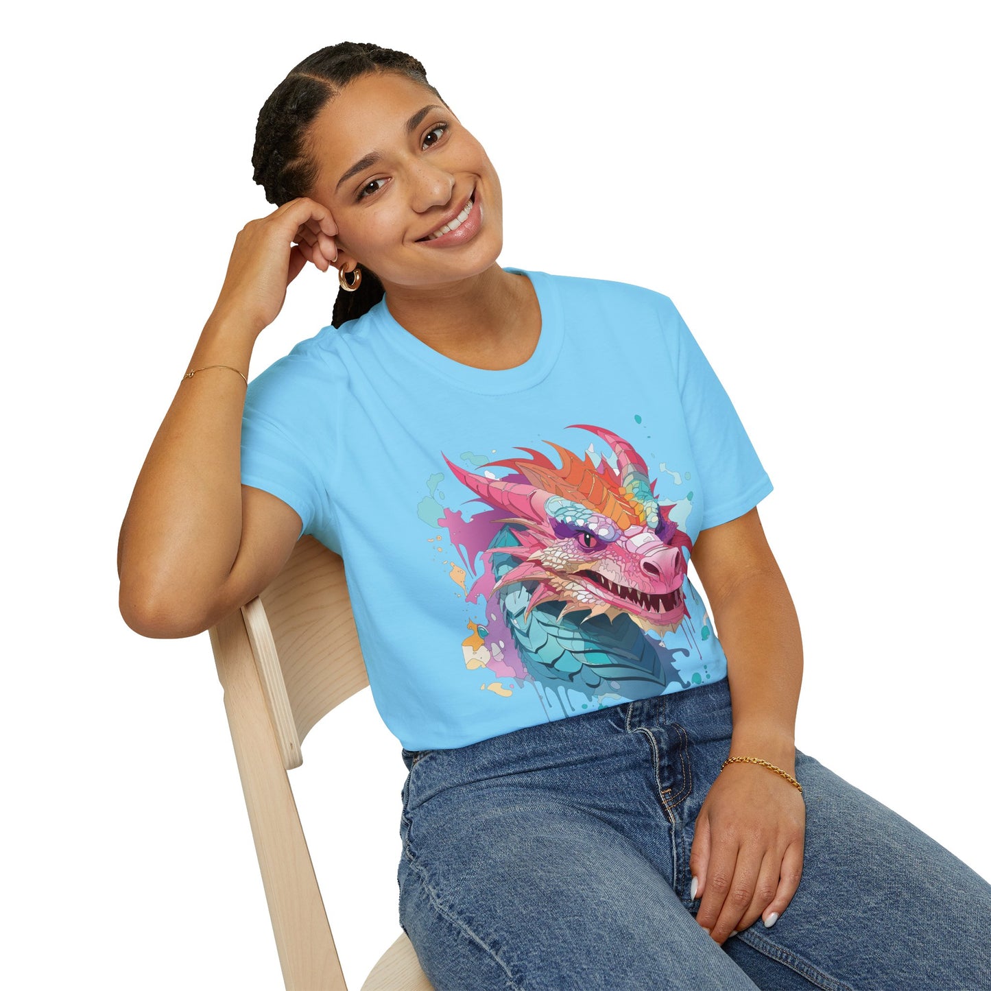 Dragon T Shirt, Dragon Shirt, Shirt with Animals, Animal Shirt