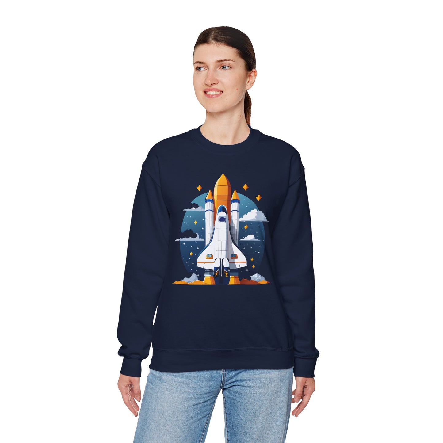 Space Shuttle Sweatshirt, Cosmic Sweatshirt, Astronaut Sweatshirt, Space Cosmic Sweatshirt