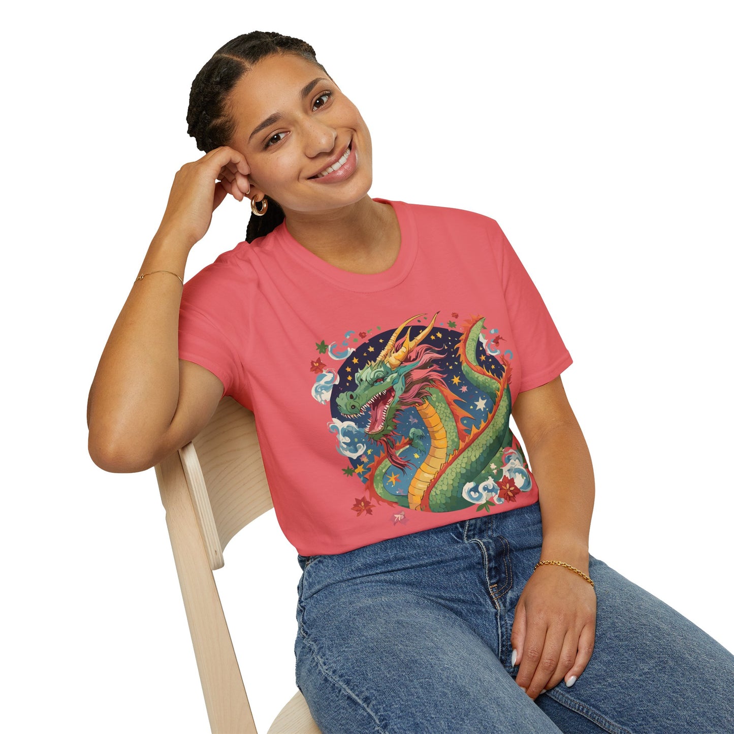 Dragon T Shirt, Dragon Shirt, Shirt with Animals, Animal Shirt