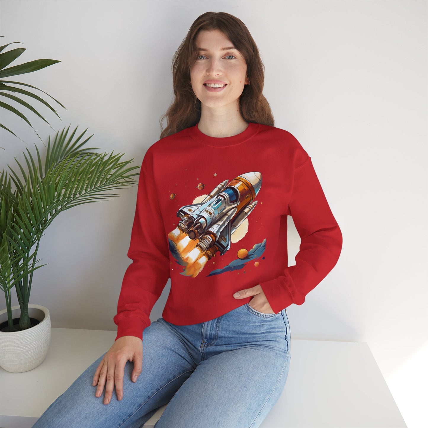 Space Shuttle Sweatshirt, Cosmic Sweatshirt, Astronaut Sweatshirt, Space Cosmic Sweatshirt