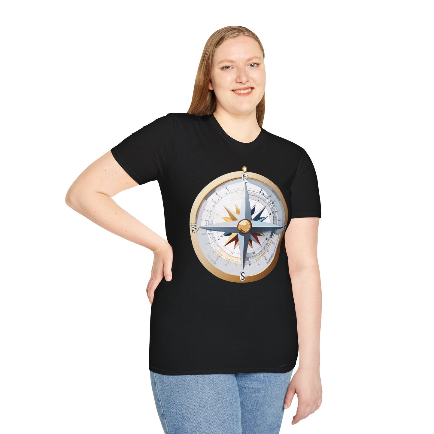 Compass T Shirt, Compass Shirt, Shirt with Compass, Navigator Shirt