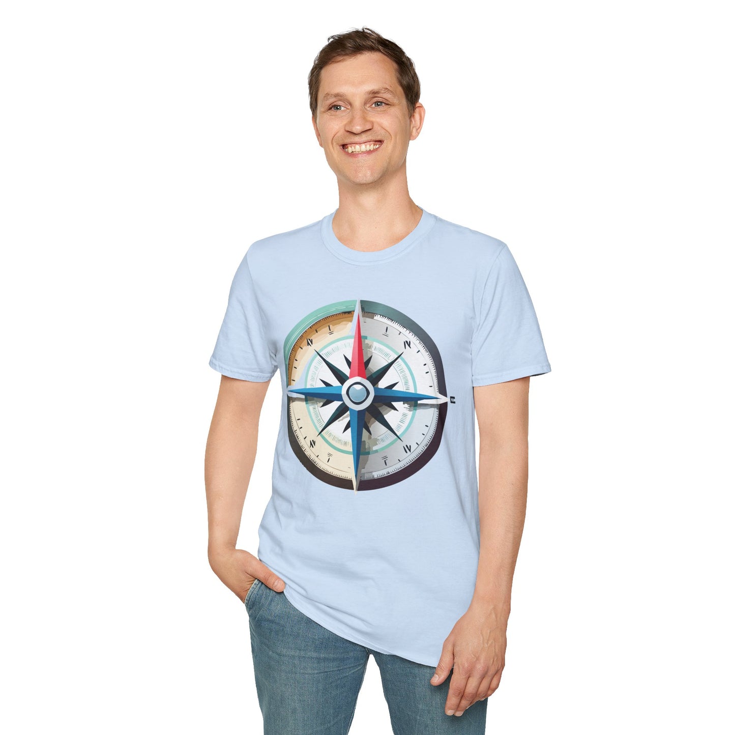 Compass T Shirt, Compass Shirt, Shirt with Compass, Navigator Shirt