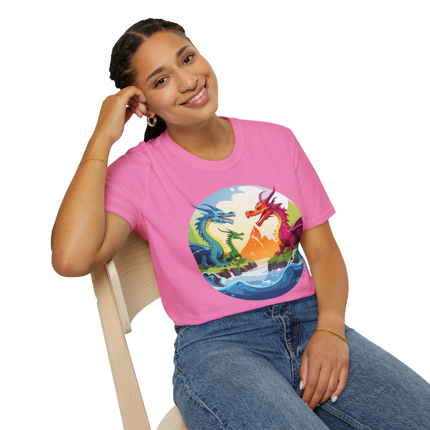 Dragon T Shirt, Dragon Shirt, Shirt with Animals, Animal Shirt