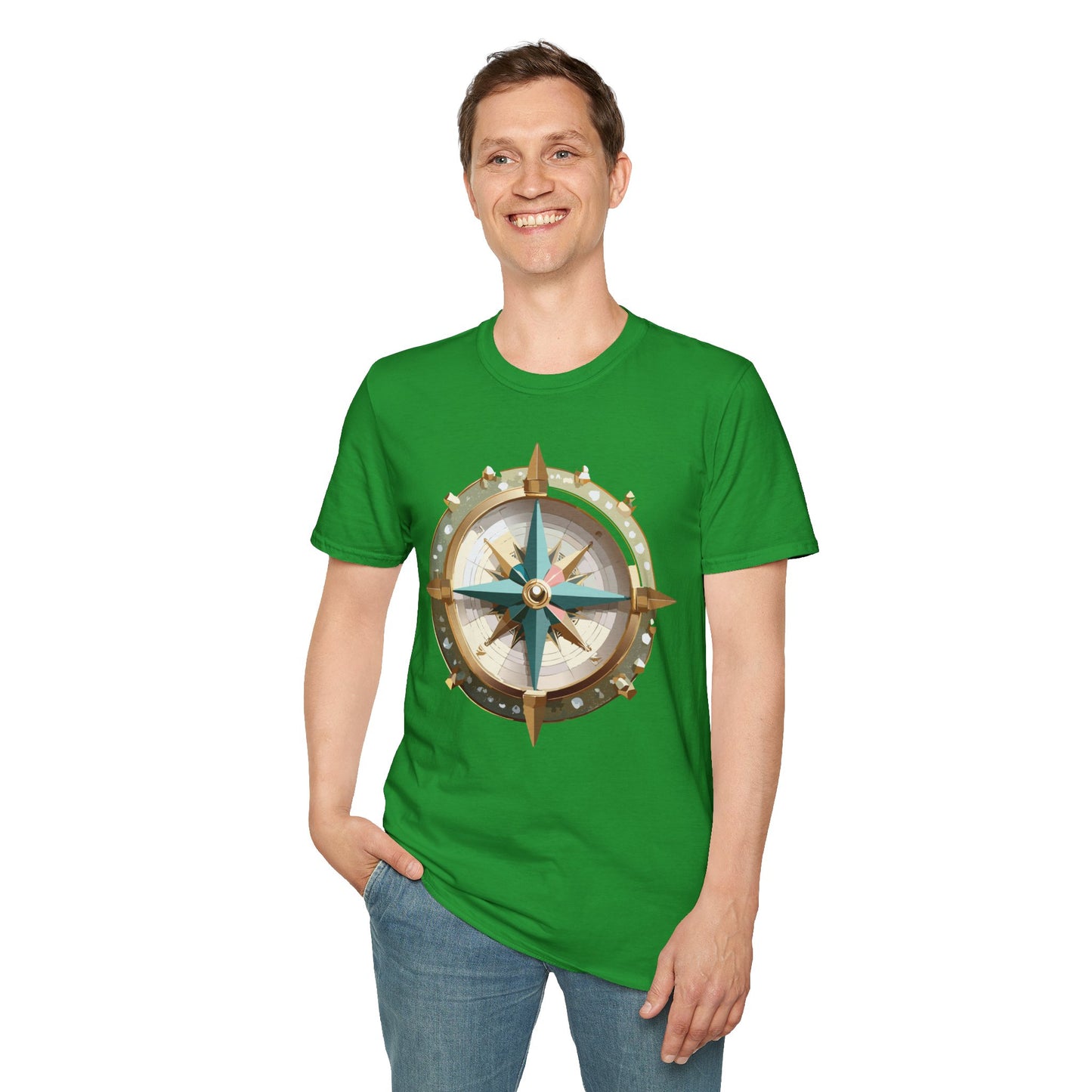 Compass T Shirt, Compass Shirt, Shirt with Compass, Navigator Shirt