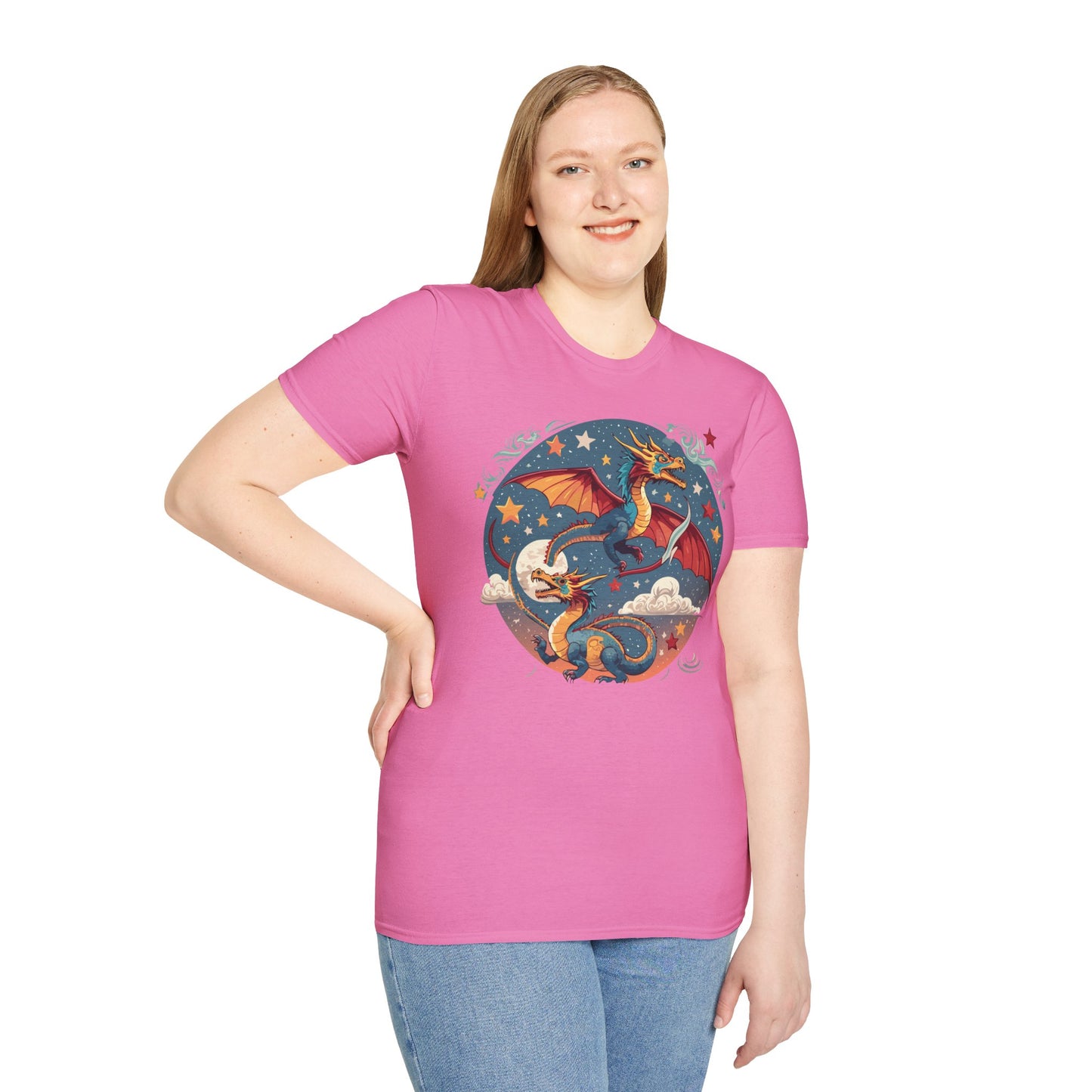 Dragon T Shirt, Dragon Shirt, Shirt with Animals, Animal Shirt