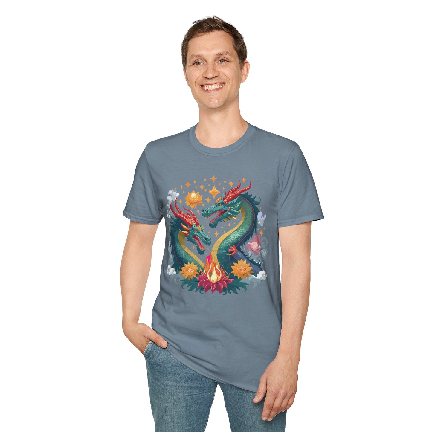 Dragon T Shirt, Dragon Shirt, Shirt with Animals, Animal Shirt