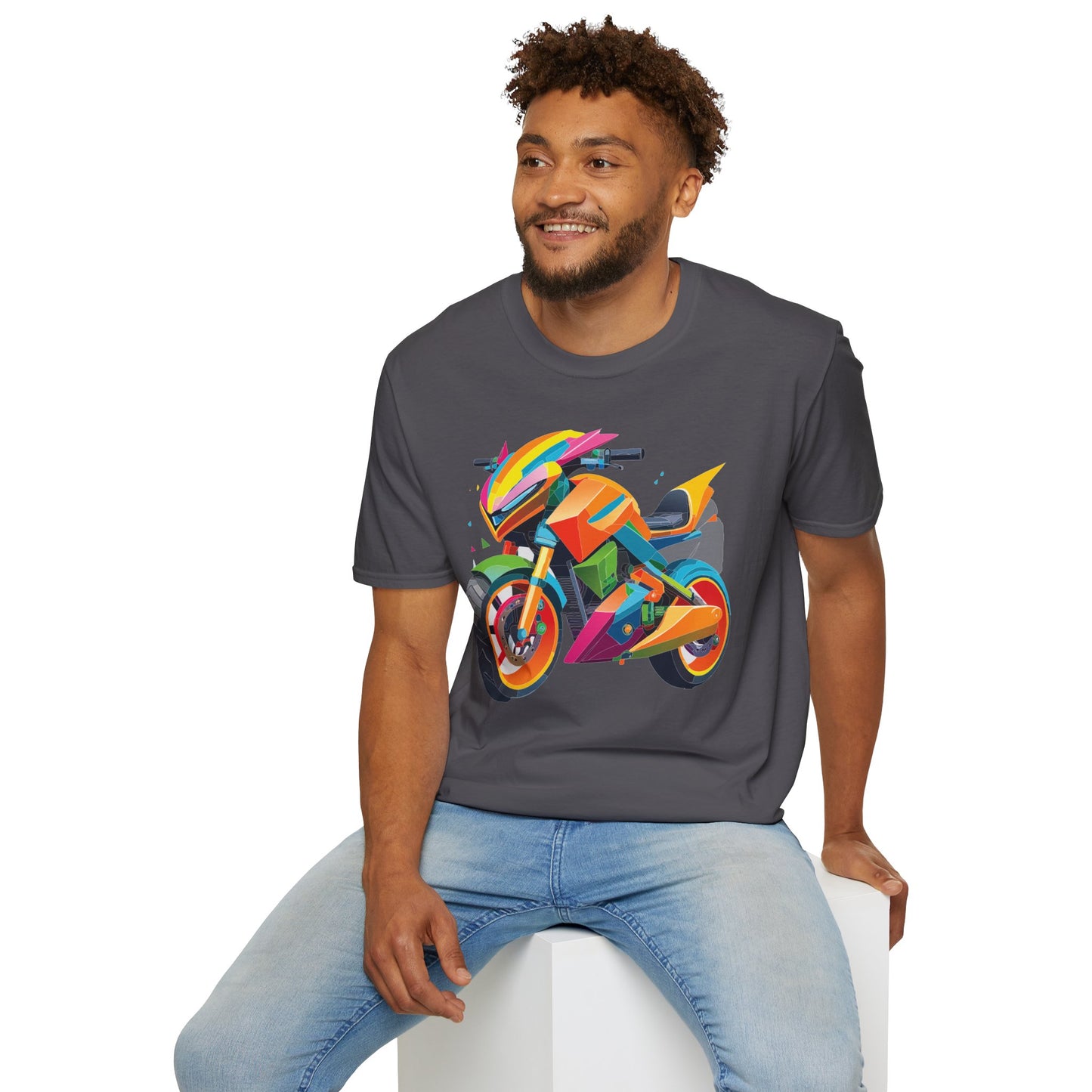 Bike T Shirt, Moto Shirt, Shirt with Motorcycle, MTB T Shirts