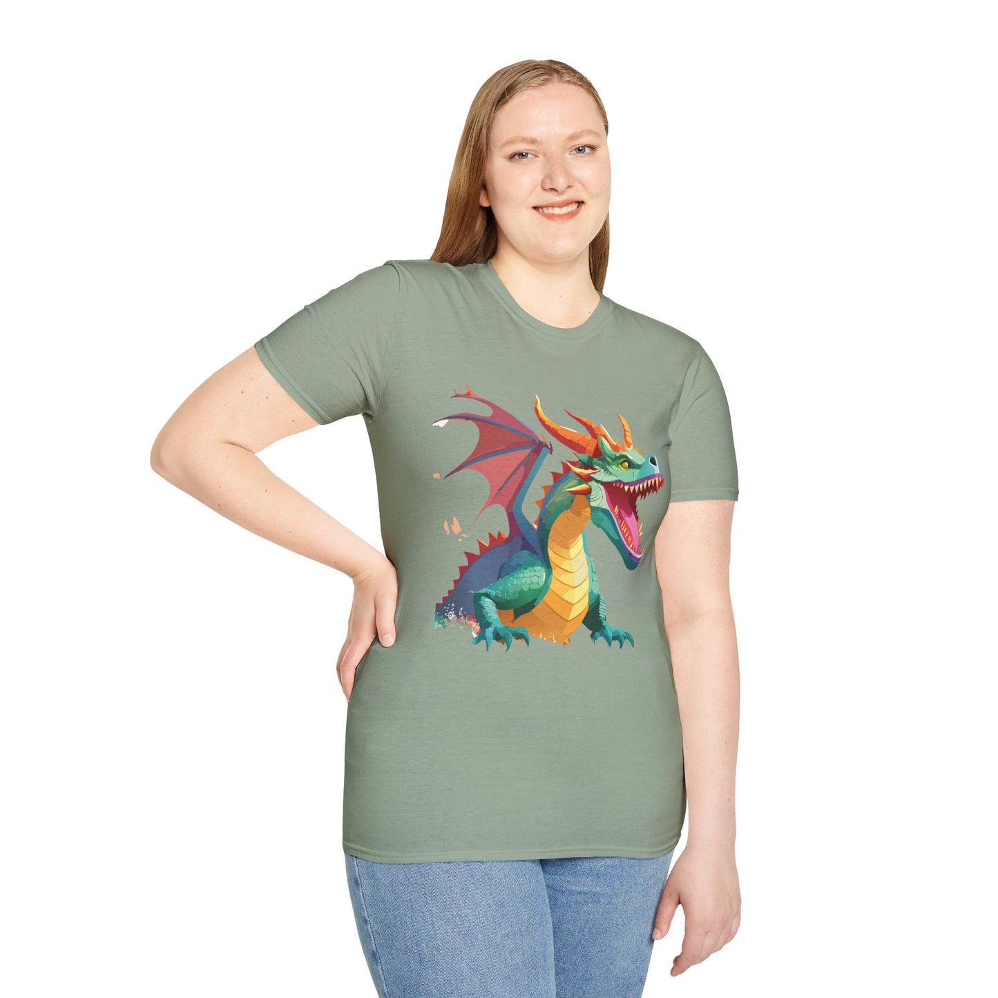 Dragon T Shirt, Dragon Shirt, Shirt with Animals, Animal Shirt
