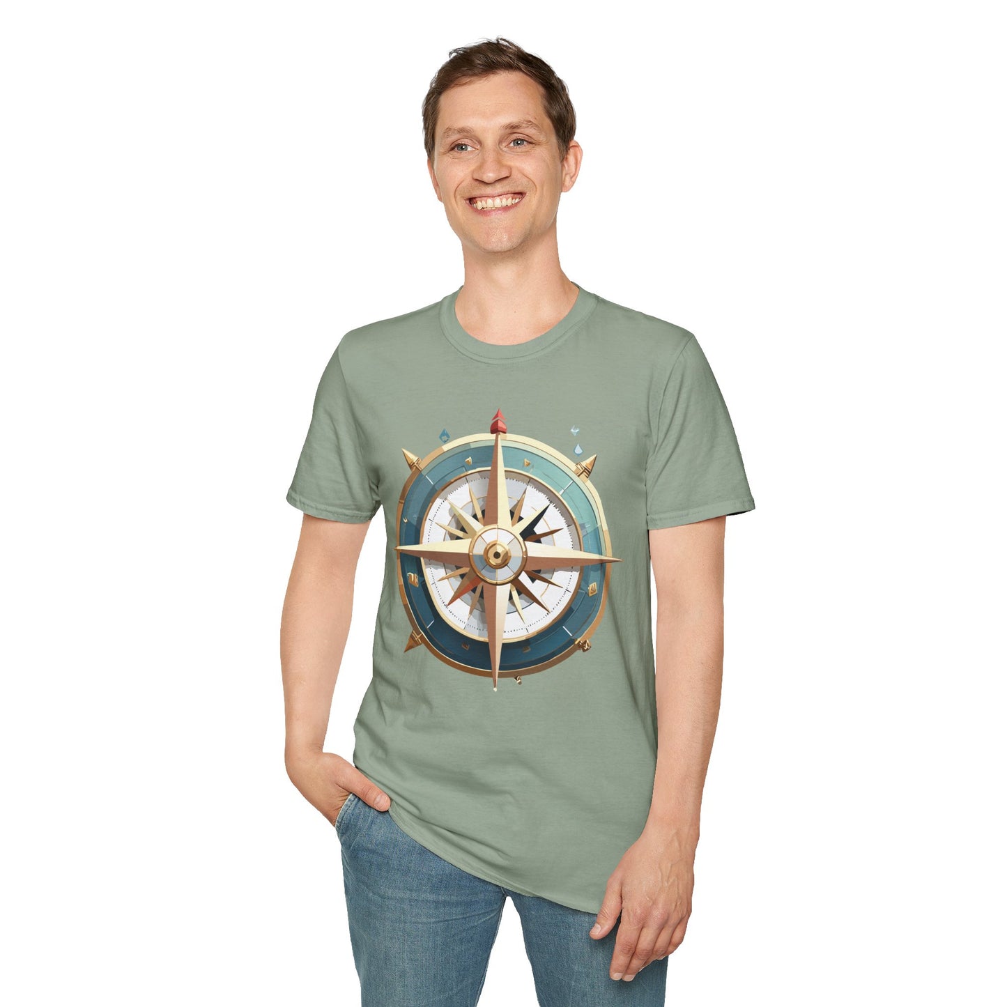 Compass T Shirt, Compass Shirt, Shirt with Compass, Navigator Shirt