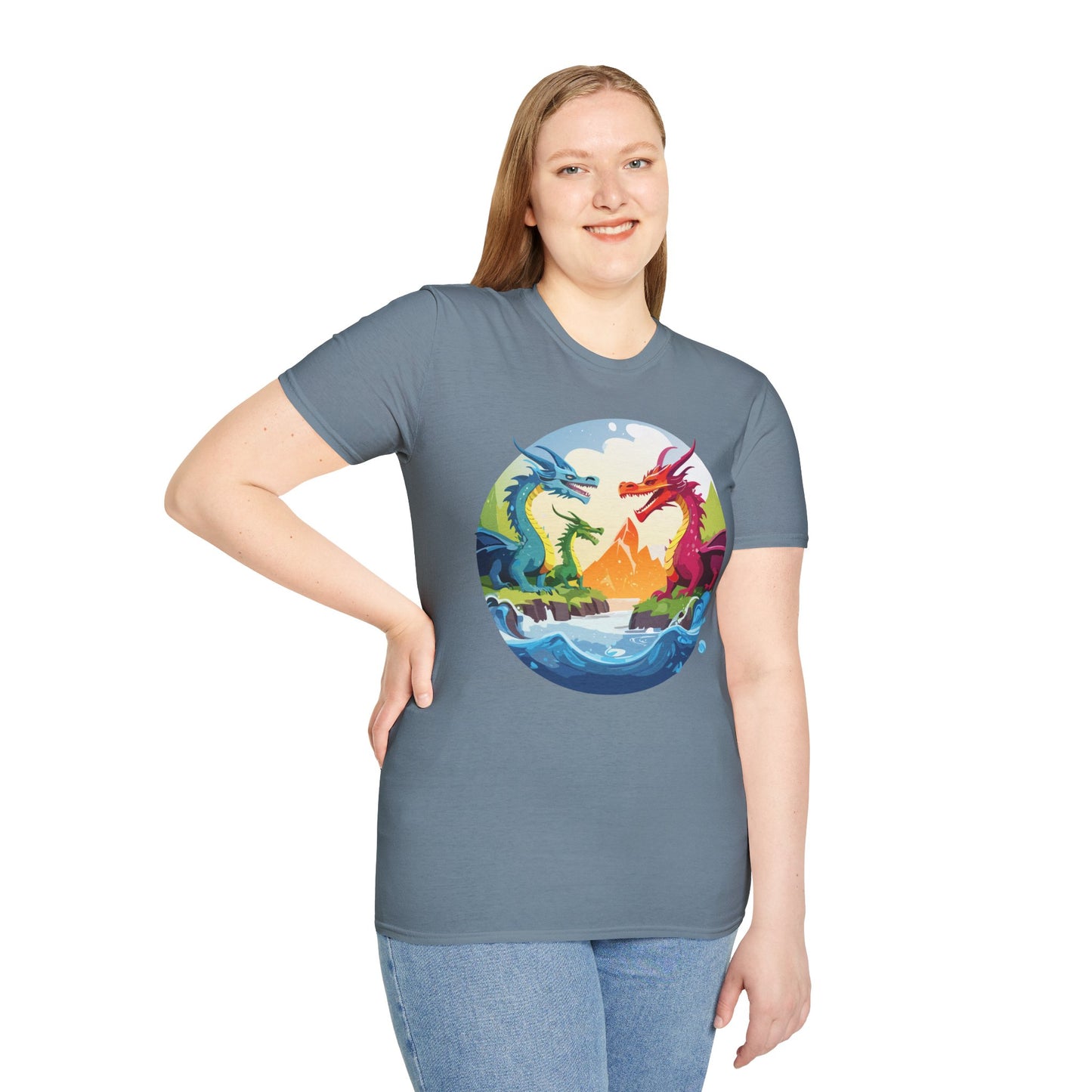 Dragon T Shirt, Dragon Shirt, Shirt with Animals, Animal Shirt