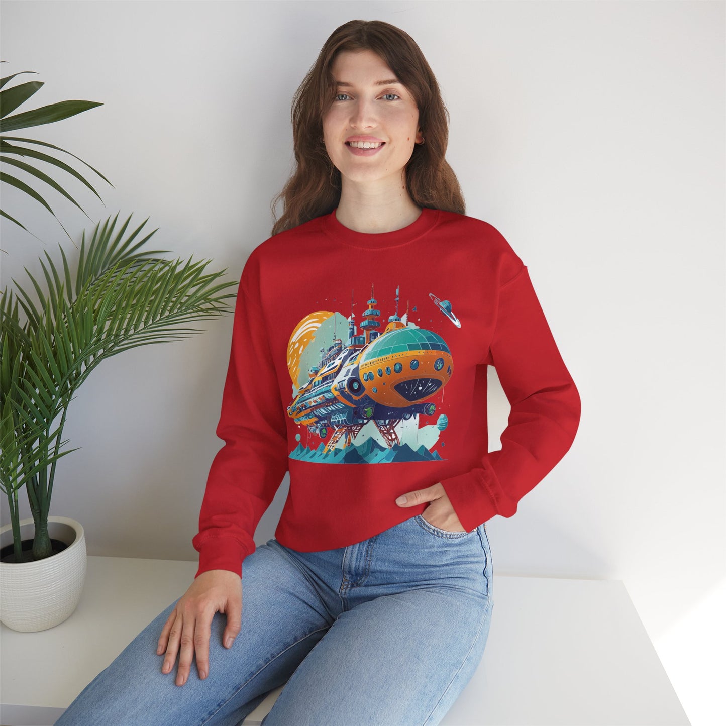 Space Shuttle Sweatshirt, Cosmic Sweatshirt, Astronaut Sweatshirt, Space Cosmic Sweatshirt