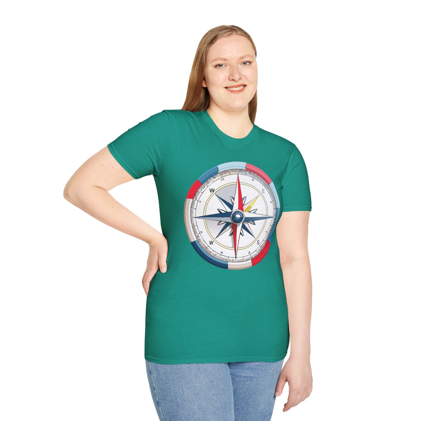 Compass T Shirt, Compass Shirt, Shirt with Compass, Navigator Shirt