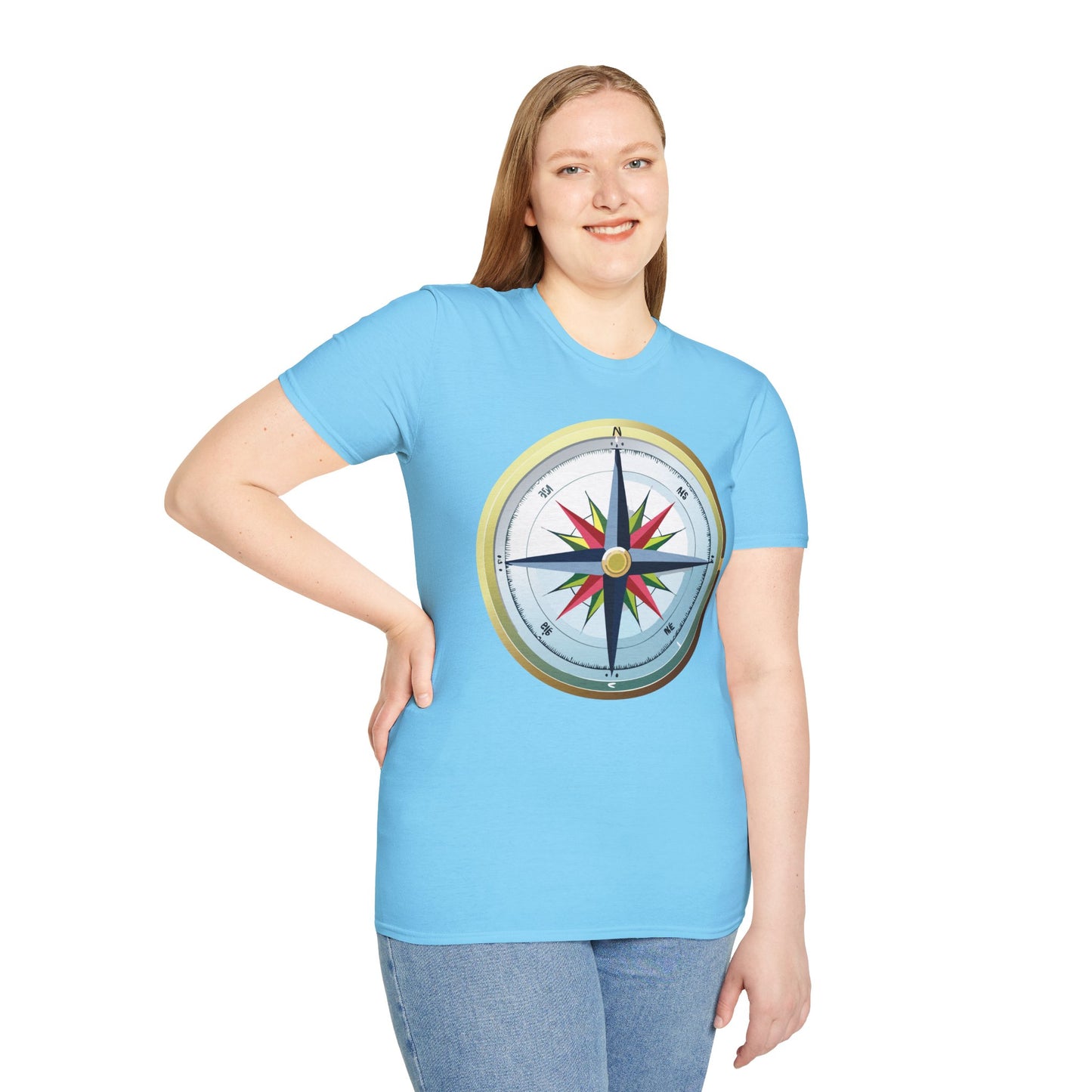 Compass T Shirt, Compass Shirt, Shirt with Compass, Navigator Shirt