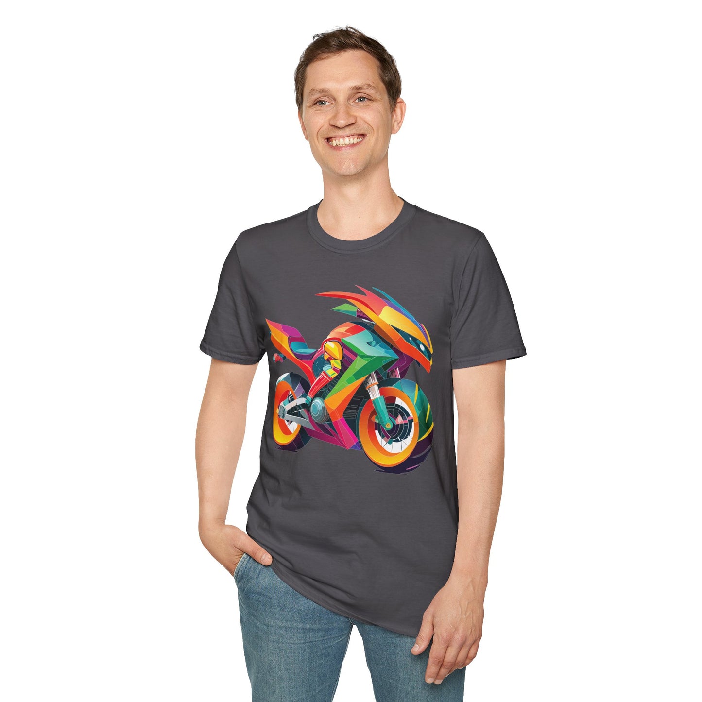 Bike T Shirt, Moto Shirt, Shirt with Motorcycle, MTB T Shirts