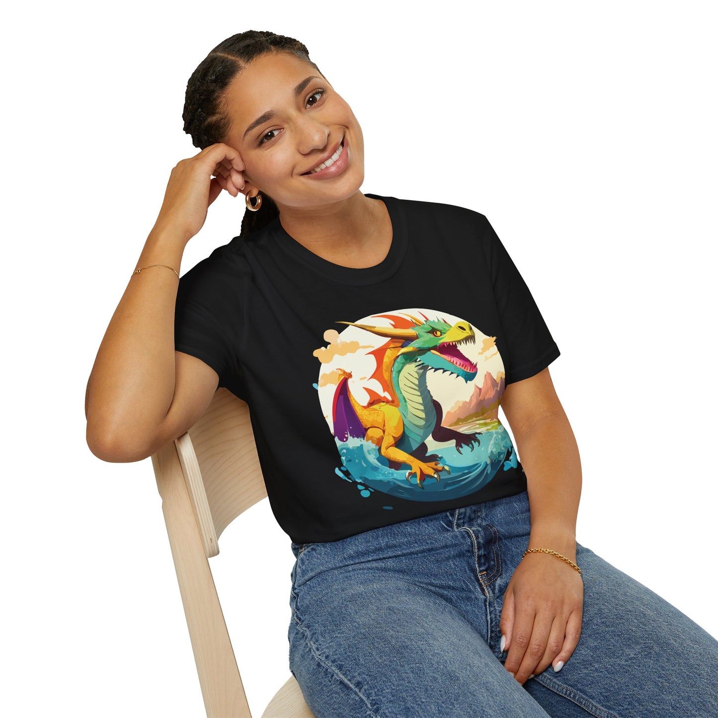 Dragon T Shirt, Dragon Shirt, Shirt with Animals, Animal Shirt